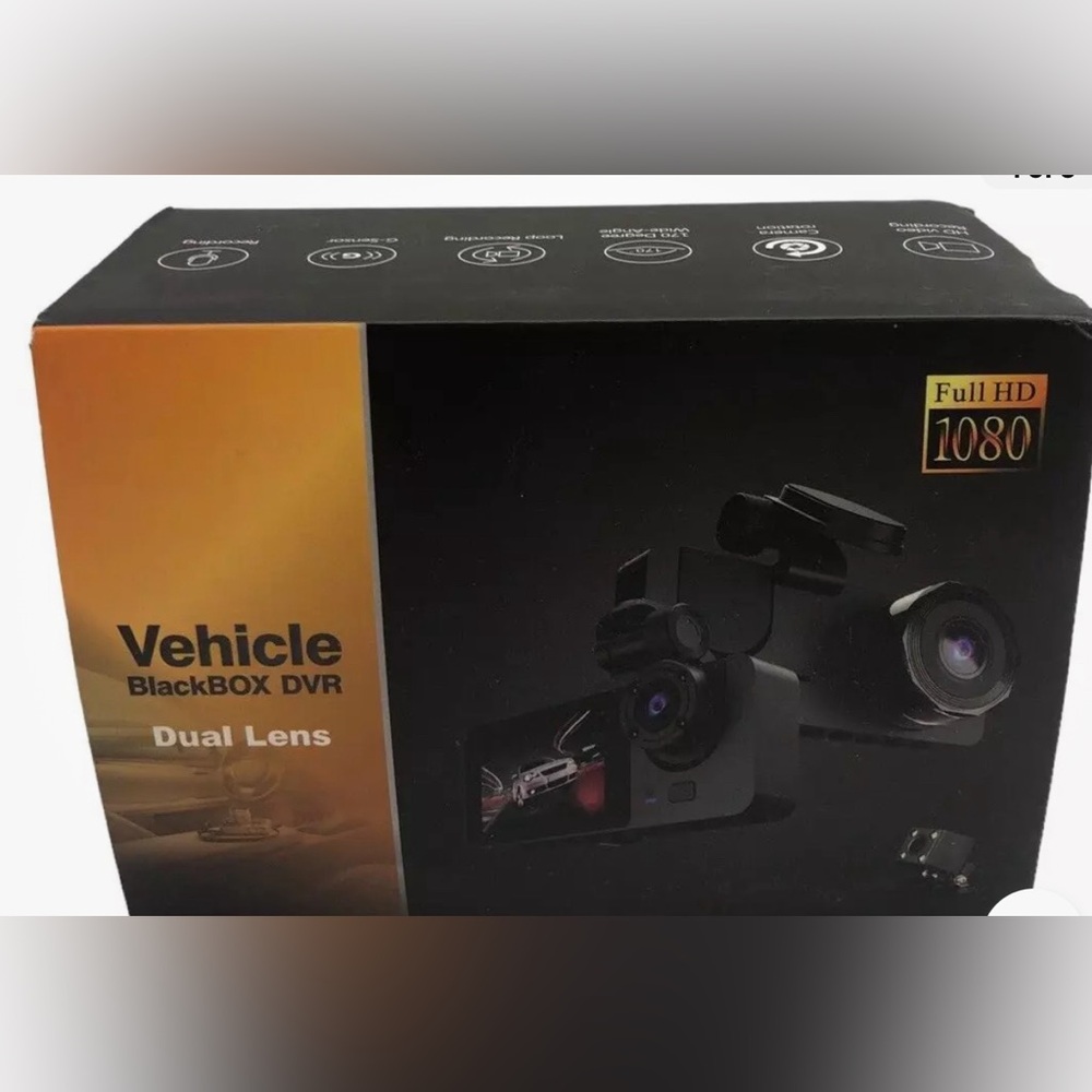 Prilotte 1080 Full High definition Three Channel Dash Cam Black BlackBox DVR